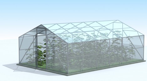 Купить двускатную теплицу