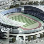 Применение сотового поликарбоната в строительстве. Накрытие крыши стадиона поликарбонатом.