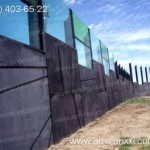 Применение монолитного поликарбоната в строительстве. Шумобарьер из поликарбоната.