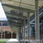 Применение монолитного поликарбоната в строительстве. Остановка из поликарбоната.