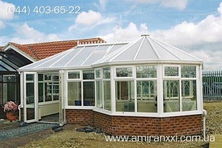 Применение сотового поликарбоната в строительстве. Зимний сад из поликарбоната.