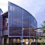 Применение монолитного поликарбоната в строительстве. Стена из поликарбоната.