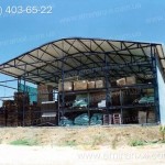 Применение профилированный поликарбоната в строительстве. Навес из поликарбоната.