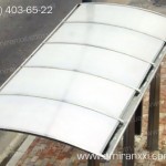 Применение монолитный поликарбоната в строительстве. Остановка из поликарбоната.