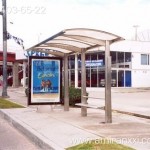 Применение монолитный поликарбоната в строительстве. Остановка из поликарбоната.